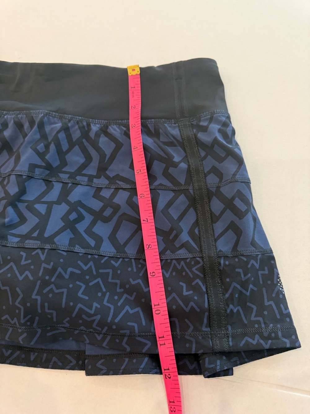 lululemon athletica Navy and Black Patterned Athletic Skort - Picture 4 of 9